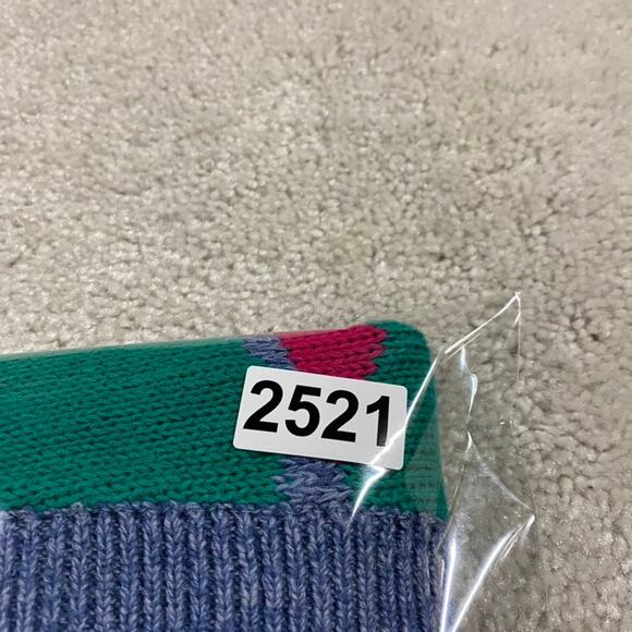 Vintage Knit Sweater Vest Womens M Blue Grandma Chunky Knit Holiday Grannycore - Picture 7 of 7